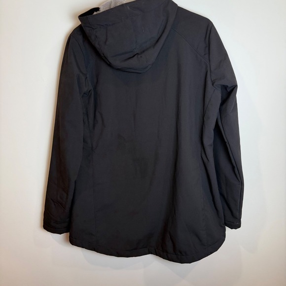 New Balance Womens Softshell Jacket Full Zip Gray Fleece Lined Large - Picture 2 of 6